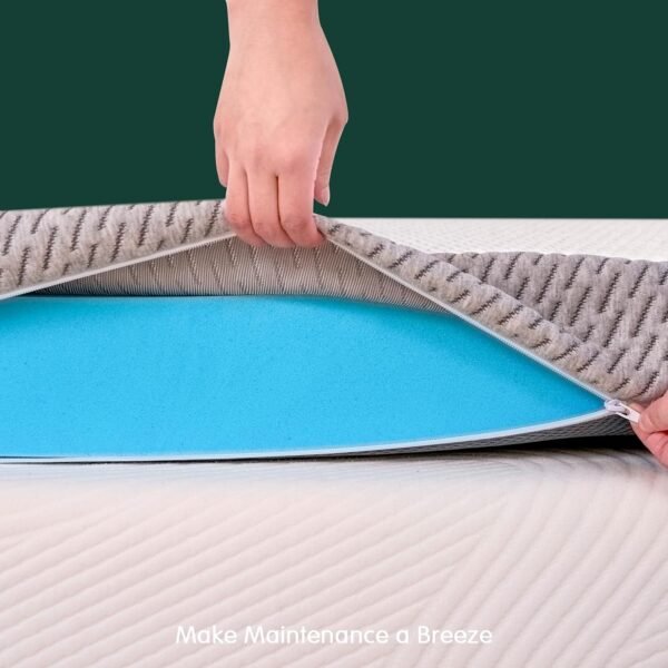 CHUN YI 3 Inch Twin XL Memory Foam Mattress Topper College Dorm, Bed Topper with Soft Cover for Pressure Relief, Breathable Mattress Pad for Sleeper Sofa, RV, Camper, CertiPUR-US Certified - Image 4