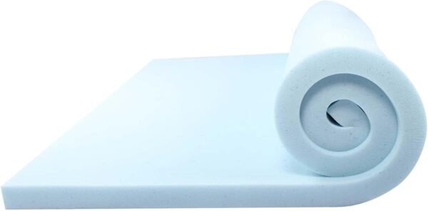 Clara Clark Memory Foam Mattress Topper - 2 Inch Queen Mattress Topper, Ventilated Design & Cooling Gel Infused Mattress Pads for Sleeper, College Dorm Room Essentials Mattress Topper Queen Size 2" - Image 3