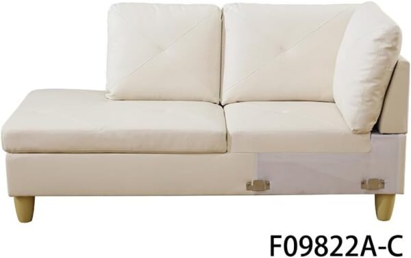 EMKK Modular Sectional Sofa Set,Extra Large L Shaped Couch for Living Room,with Chaise, Sofa&Couch,5 Seat Sofá with Storage Ottoman - Image 5