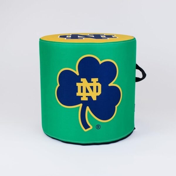 Goldie 17-inch Round University of Notre Dame Fighting Irish Ottoman for College Fans - Image 3
