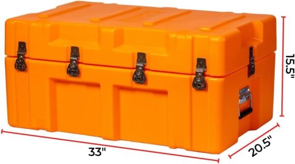 DormCo The Iron Brick® Trunk - Strongest USA Made Trunk - Orange - Image 4
