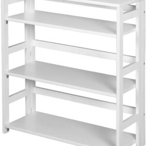 Regency Flip Flop Folding Bookcase, 34″ x 30″, White