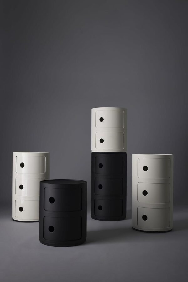 Kartell Componibili Mat 498803, Container White Matte, Diameter 32 x H 58 cm - Image 5