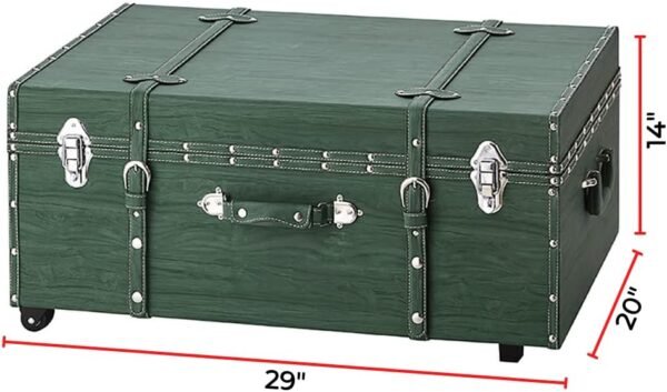 DormCo Texture® Brand Trunk - Marble Green 29"L x 20"W x 14"H - Image 5