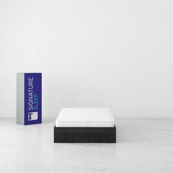 Signature Sleep Magnus Platform Bed Frame and Mattress Set, Twin, Black Oak - Image 14