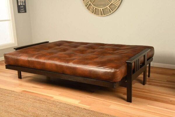 Kodiak Furniture Monterey Espresso Queen-Size Futon with Saddle Brown Mattress - Image 7