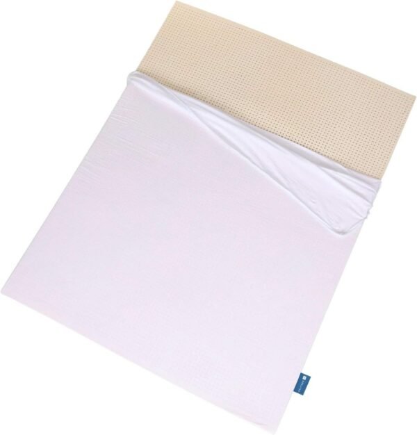 100% Natural Latex Mattress Topper - Firm - 3 Inch - Twin XL Size - Cotton Cover Included.