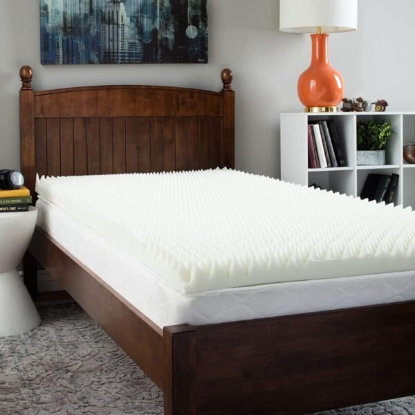 Slumber Solutions Dorm Highloft 3-inch Memory Foam Mattress Topper Twin - Image 2