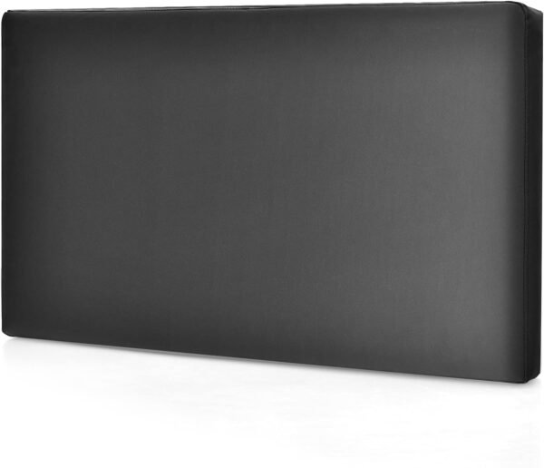 Giantex Upholstered Headboard for Twin/Twin XL Size Bed, Wall Mounted Twin Headboard Only, PU Leather Headboard for Dorm Bedroom, Attachment Device Included, College Dorm Headboard, Black - Image 9