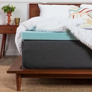 ViscoSoft Reflex Twin XL Memory Foam Mattress Topper 2 Inch – Extra Long – Cooling Gel Mattress Pad CertiPUR-US Certified – Perfect for College Dorms