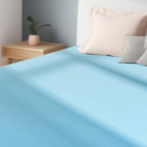 4 Inch Twin XL Memory Foam Mattress Topper Size for College and Dorm, Cooling Gel Infused, Mattress Pad for Pressure Relief, School Essentials, 39x80 Inches, Blue - Image 5