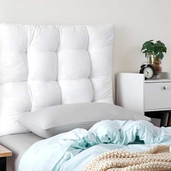 DormCo Rainha - Puffy Tufted College Headboard - White - Image 3