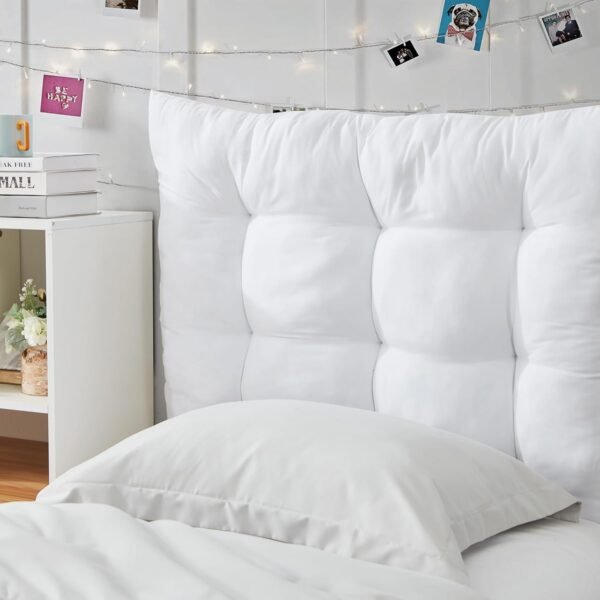 DormCo Rainha - Puffy Tufted College Headboard - White - Image 6