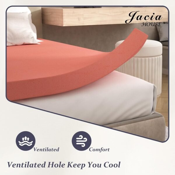 3 Inch Twin XL Mattress Topper in a Box, Bed Topper Twin XL, CertiPUR-US Certified Mattress Pad - Image 3