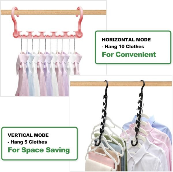 12-Pack-Closet-Organizers-and-Storage,Closet-Organizer-Hanger for Heavy Clothes,Sturdy Closet-Organization-and-Storage-Hangers-Space-Saving for Wardrobe,Dorm-Room-Essentials for College Students Girls - Image 6