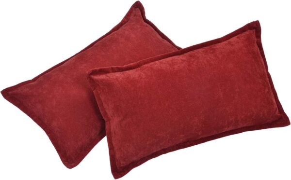 Knocbel Floor Gaming Sofa Chair Folding Mattress Bed Adjustable 5-Position Backrest Comfort Chaise Lounge with 2 Pillows (Red) - Image 7