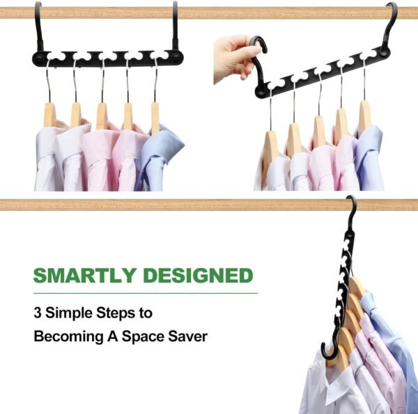 12-Pack-Closet-Organizers-and-Storage,Closet-Organizer-Hanger for Heavy Clothes,Sturdy Closet-Organization-and-Storage-Hangers-Space-Saving for Wardrobe,Dorm-Room-Essentials for College Students Girls - Image 5