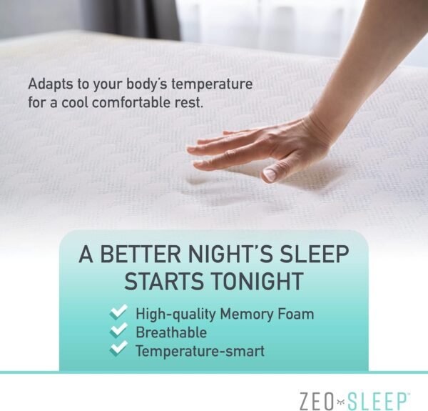 1.5-inch Mattress Topper - Twin XL Size Memory Foam Mattress Topper - Balanced Support Mattress Topper for Back Discomfort 80 x 38 x 1.5 inches - Image 4