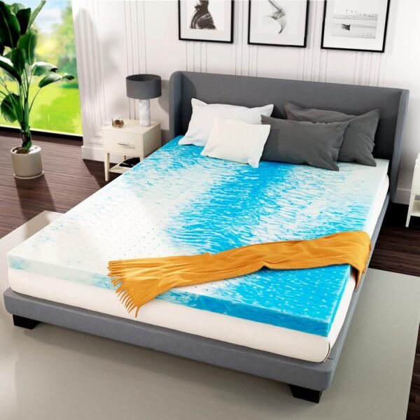 Airensky 3 Inch Twin XL Memory Foam Mattress Topper, Cooling Gel Infused Foam Mattress Topper for Pressure Relief Back Pain, Single Bed Toppers, CertiPUR-US Certified - Image 7