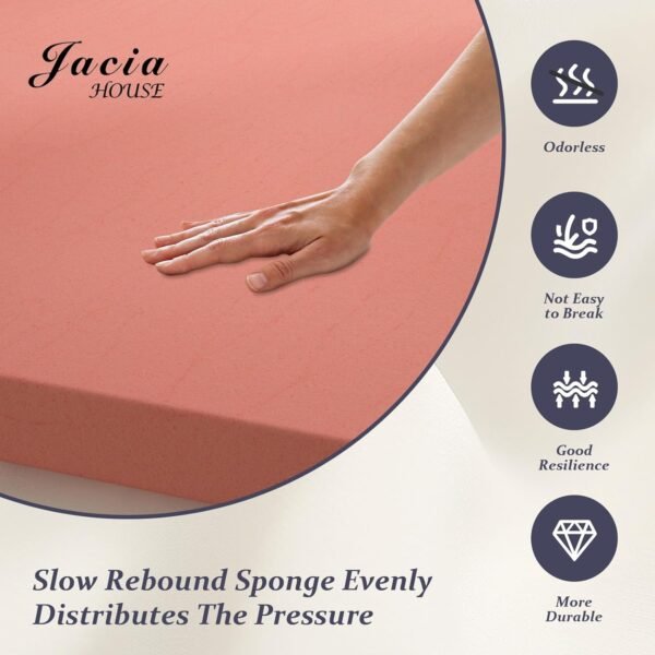 3 Inch Twin XL Mattress Topper in a Box, Bed Topper Twin XL, CertiPUR-US Certified Mattress Pad - Image 2