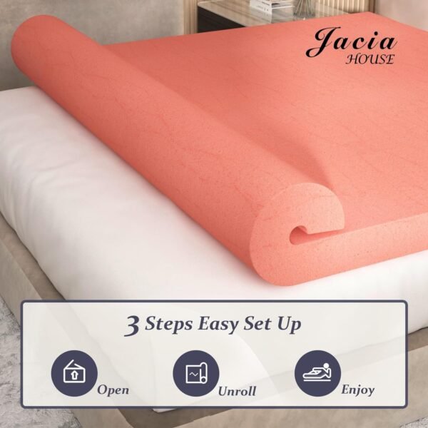 3 Inch Twin XL Mattress Topper in a Box, Bed Topper Twin XL, CertiPUR-US Certified Mattress Pad - Image 6
