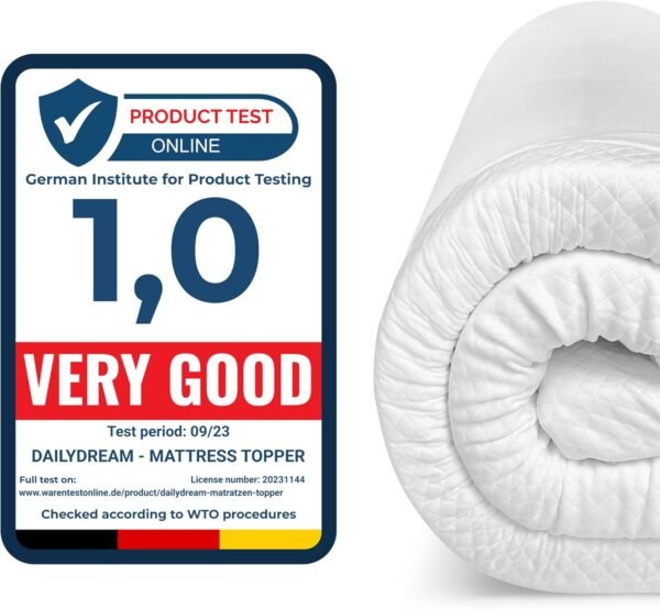 Dailydream viscoelastic Mattress Topper with Memory Foam, Edition Clean Ocean (Twin, Model M - 176 up to 220 lbs) - Image 2