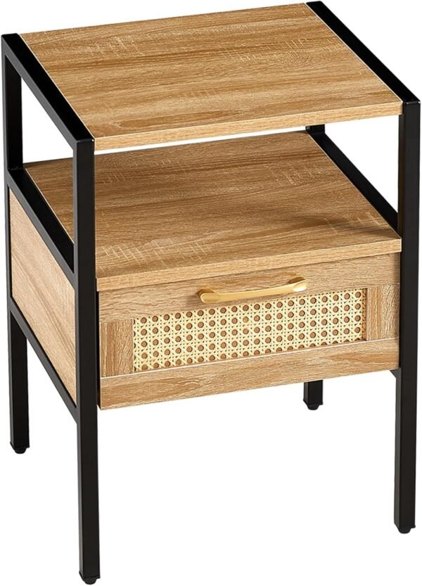 Modern Simple Storage Nightstand with 2 Drawers Bedside Cabinet Small Household Furniture Bed Side Table. - Image 7