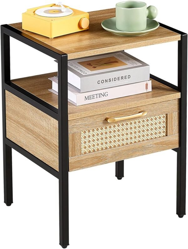 Modern Simple Storage Nightstand with 2 Drawers Bedside Cabinet Small Household Furniture Bed Side Table. - Image 8
