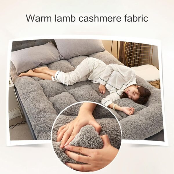 Foldable Floor Mattress, Double Single Japanese Futons, Roll Mat Foldable Queen Mattress, for Home Camping Couch, 120*200cm - Image 2