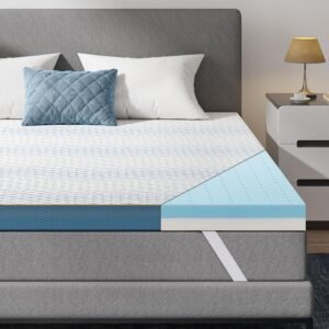 3 Inch Twin XL Mattress Topper, Memory Foam Mattress Topper Twin XL Size for College Dorm Bed, Gel Foam Mattress Topper for College Dorm Extra Long XL Single Bed
