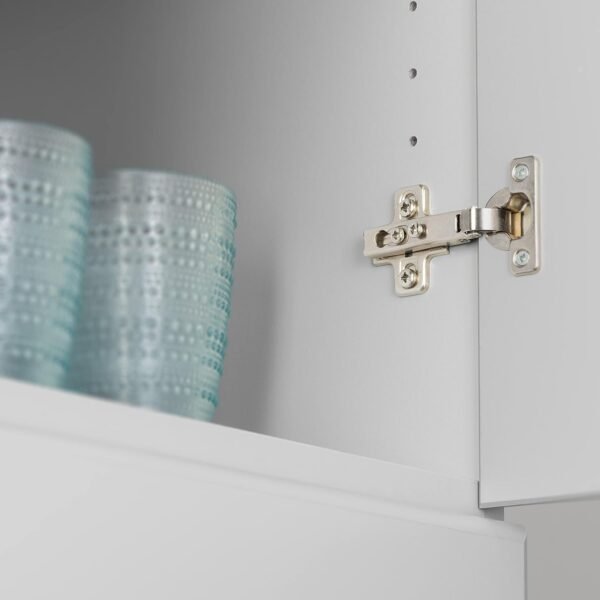 Prepac Light Gray Cabinet: Elite Wall Cabinet, GEW-3224 Garage Cabinet with Storage Shelf, Stackable 16"D x 32"W x 24"H, Perfect as a Garage Storage Cabinet with Doors and Shelves - Image 5