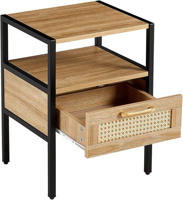 Modern Simple Storage Nightstand with 2 Drawers Bedside Cabinet Small Household Furniture Bed Side Table. - Image 6