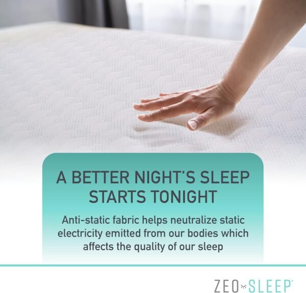 1.5-inch Mattress Topper - Twin Size Memory Foam Mattress Topper - Balanced Support Mattress Topper for Back Discomfort 75 x 38 x 1.5 inches - Image 3