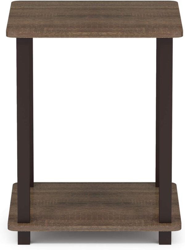 Furinno Simplistic Set of 2 End Table, Walnut/Brown (Pack of 5) - Image 3
