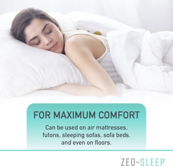 1.5-inch Mattress Topper - Twin Size Memory Foam Mattress Topper - Balanced Support Mattress Topper for Back Discomfort 75 x 38 x 1.5 inches - Image 7