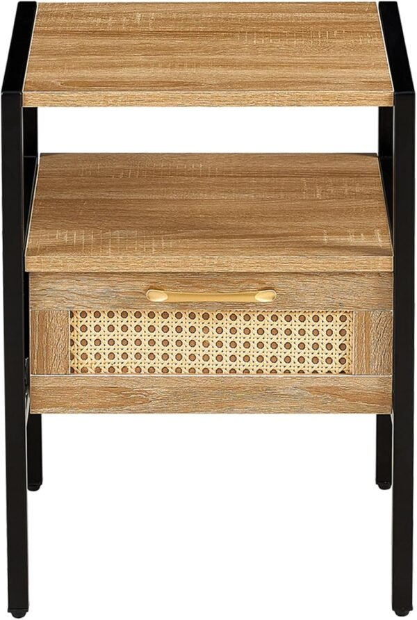 Modern Simple Storage Nightstand with 2 Drawers Bedside Cabinet Small Household Furniture Bed Side Table. - Image 3