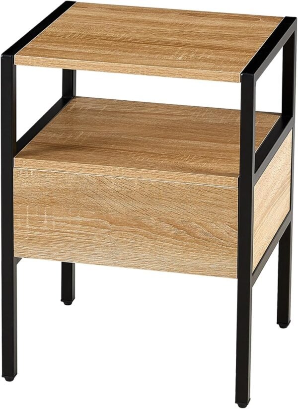 Modern Simple Storage Nightstand with 2 Drawers Bedside Cabinet Small Household Furniture Bed Side Table. - Image 2