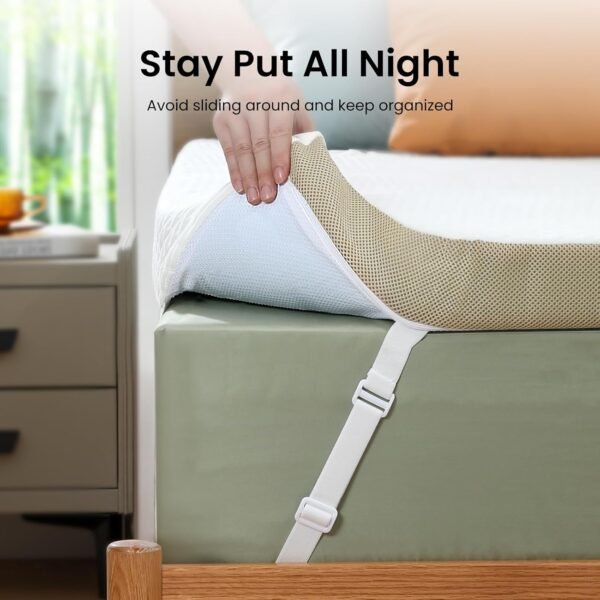 Marsail 3 Inch Memory Foam Mattress Topper Twin XL, Cooling Gel Infused Mattress Topper with Soft Cover, CertiPUR-US and Oeko-TEX Certified, Suitable for Sofa, RV, Camping - Image 5