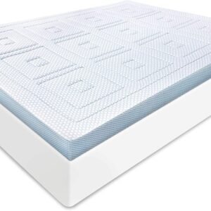 SensorPEDIC SensorCOOL 3-Inch Gel-Infused Mattress Topper, Twin, White