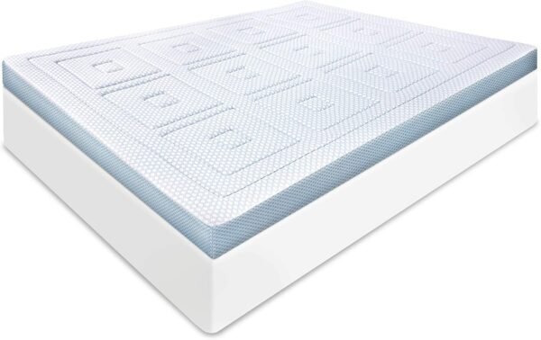 SensorPEDIC SensorCOOL 3-Inch Gel-Infused Mattress Topper, Twin, White
