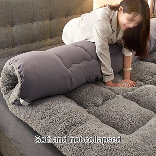 Foldable Floor Mattress, Double Single Japanese Futons, Roll Mat Foldable Queen Mattress, for Home Camping Couch, 120*200cm - Image 5