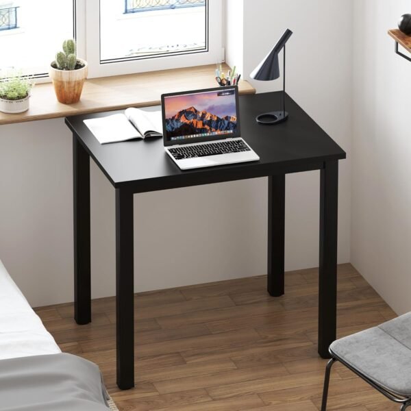 Need Dining Table Small Computer Desk for Home&Office- 31.5" Length Small Writing Desk Gaming Desk Students Laptop Use, Black Desktop & Black Frame AC3CB(80 * 60) - Image 3
