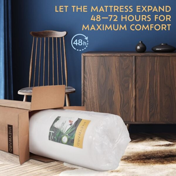 Heyward Luxury 6” Memory Foam Trifold Mattress | Full Size, Portable Space Saver, Firm, CertiPUR-US Certified | Washable Jacquard Ventilated Material w/Non-Slip Base | 73”L x 52”W x 6”H - Image 8