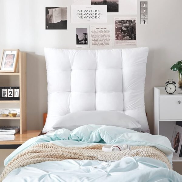 DormCo Rainha - Puffy Tufted College Headboard - White - Image 2