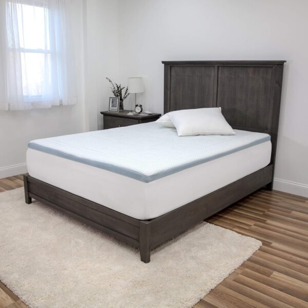 SensorPEDIC SensorCOOL 3-Inch Gel-Infused Mattress Topper, Twin, White - Image 8