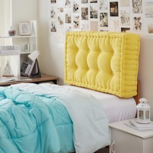 DormCo Rainha® – Ultra Thick Tufted College Headboard – Yellow
