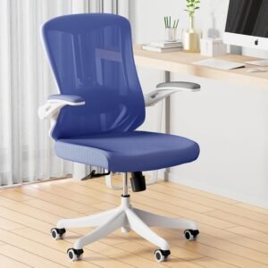 Ergonomic Office Chair – Comfy Desk Chairs with Wheels and Arms, 400LB Heavy Duty Mesh Computer Chairs with Comfortable Lumbar Back Support for Home Office, Bedroom, Study and College Dorm