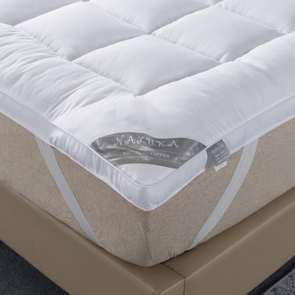 Mattress Topper King Size Pillowtop Mattress Cover Cooling Mattress Pad 2 Inch Thick - Image 2