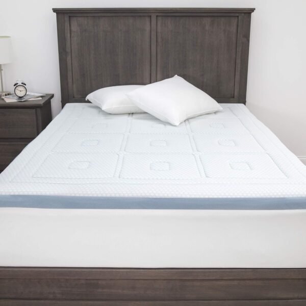 SensorPEDIC SensorCOOL 3-Inch Gel-Infused Mattress Topper, Twin, White - Image 3