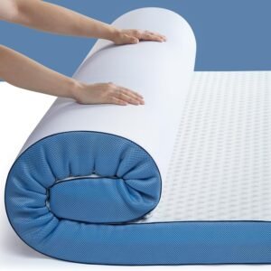 PERLECARE 3 Inch Firm Mattress Topper Twin Size, Cooling Gel-Infused Memory Foam Bed Topper for Pain Relief, High-Density Mattress Pad with Removable Soft Cover, CertiPUR-US Certified